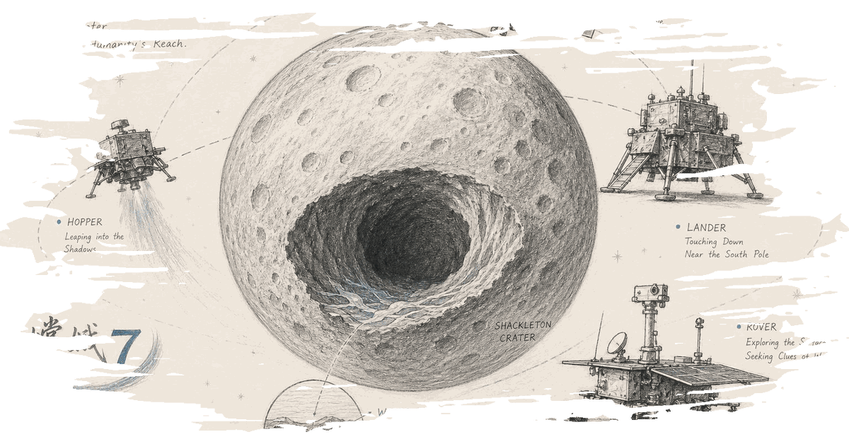 China’s Chang’e-7 Targets Moon’s South Pole for Water Exploration