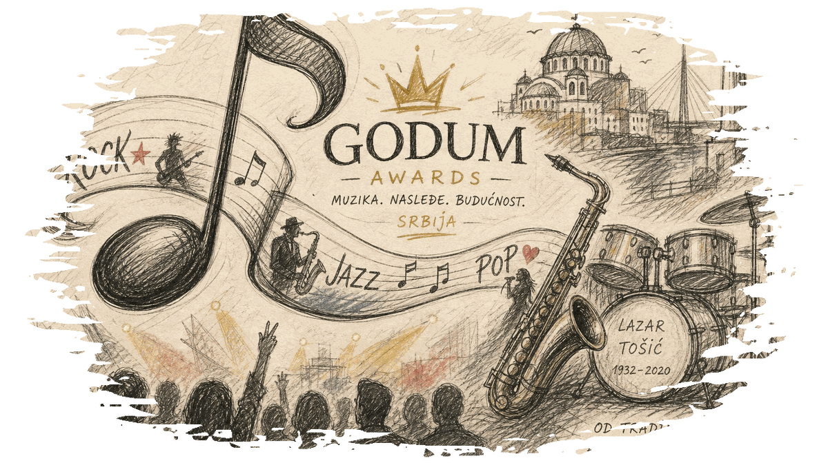 GODUM Awards 2026: Honoring Serbian Music Icons and Jazz Legend Tošić