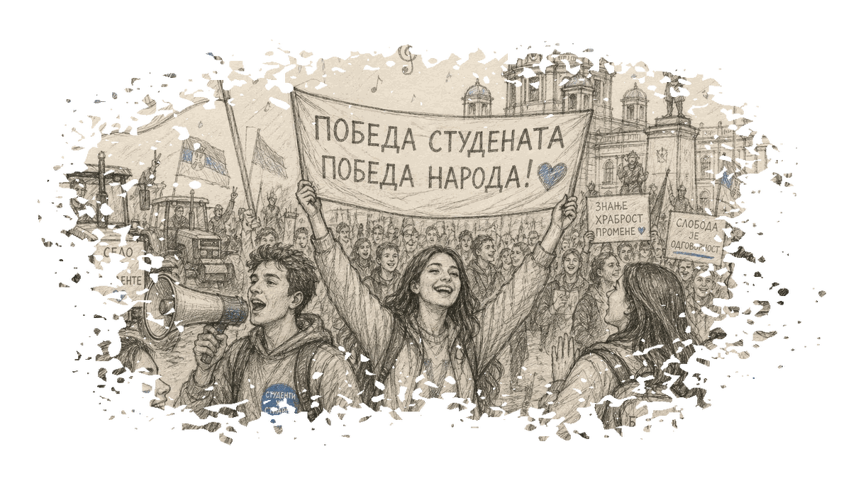 Сербские студенты отмечают историческую победу на выборах в крупных городах